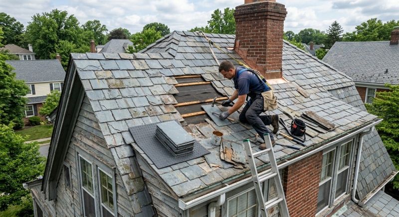 Leaky Roof Replacement in Framingham, MA